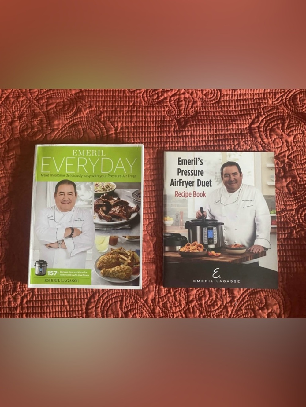 Emeril Lagasse Pressure Cooker & Air Fryer Cookbook with BONUS BOOK